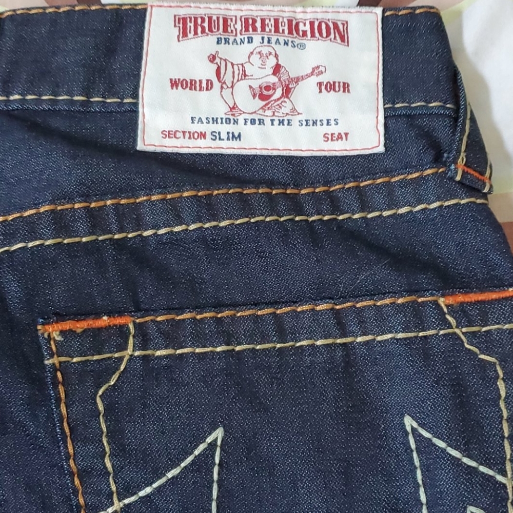 Men True Religion Skinny No Flap Big T Jeans Sz 30 - Picture 6 of 8